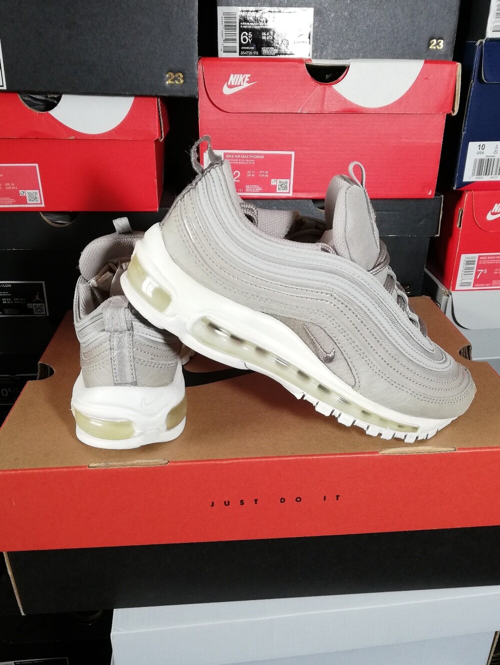 NIKE AIR MAX 97S PREMIUM "COBBLESTONE SNAKESKIN" WOMEN'S US SIZE 6 MINT COND
